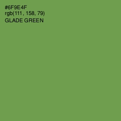 #6F9E4F - Glade Green Color Image